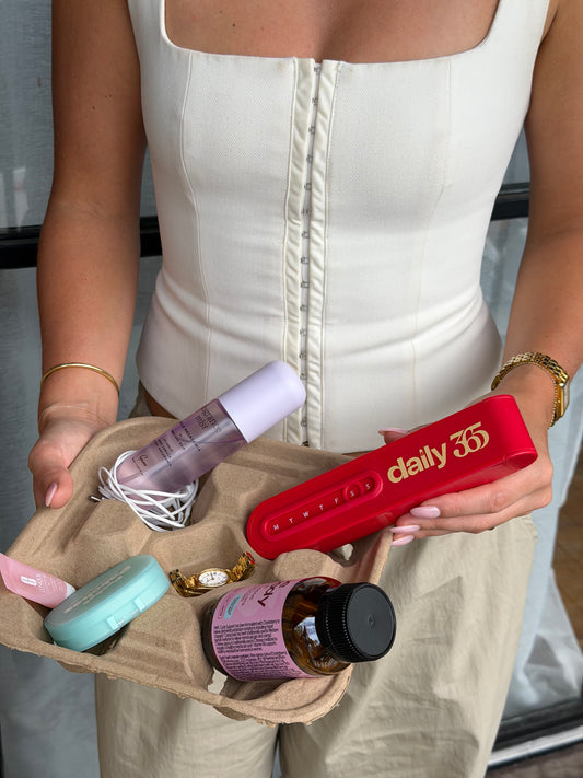 Your daily glow in a case - fiery red